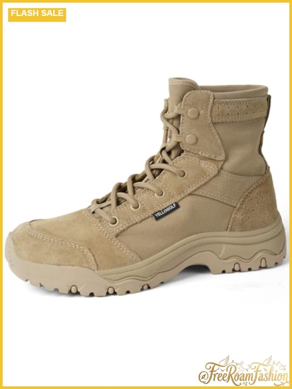 Women's 6 Inch Tactical Combat Boots Suede Nylon Military Work Hiking